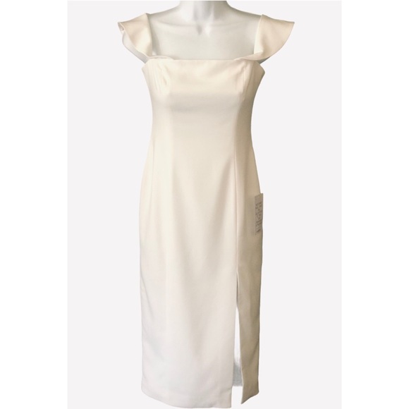 🎉HP🎉 Jay Godfrey x BHLDN Adler 0 & 10 Ivory Wedding Midi Dress - Picture 3 of 4
